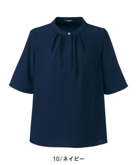 全3色】四分袖プルオーバーブラウス（ストレッチ） U82556 | 事務服