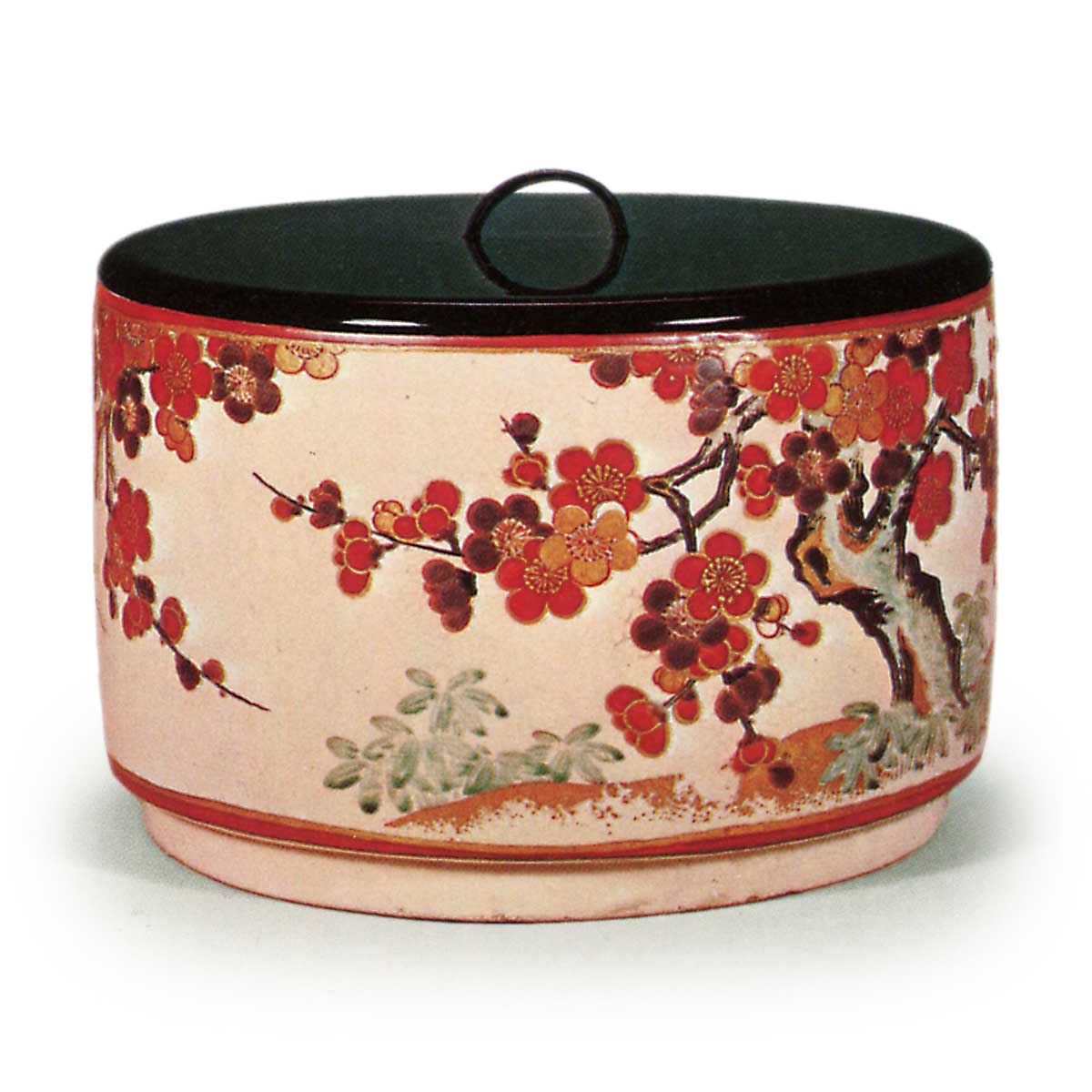 仁清色絵梅花文水指 にんせいいろえばいかもんみずさし | 鶴田 純久の