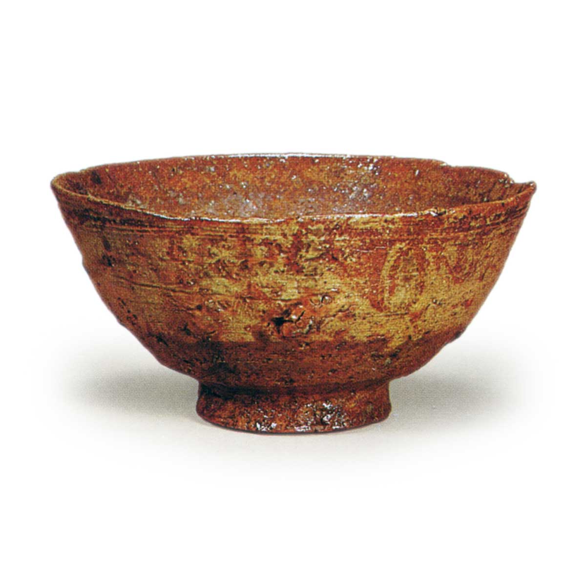 釘彫伊羅保茶碗 銘 秋の山 | 鶴田 純久の章 お話