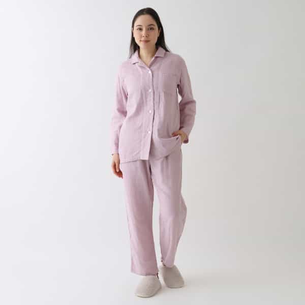 マシュマロガーゼレディスパジャマシャツ 上下別売（RTZ13779）-UCHINO
