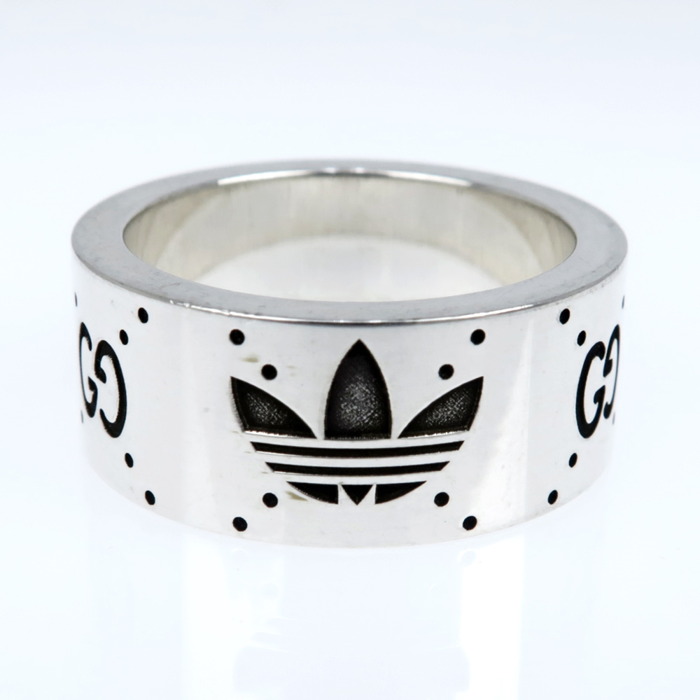 名東】【GUCCI】グッチ アディダス コラボ リング エングレービング