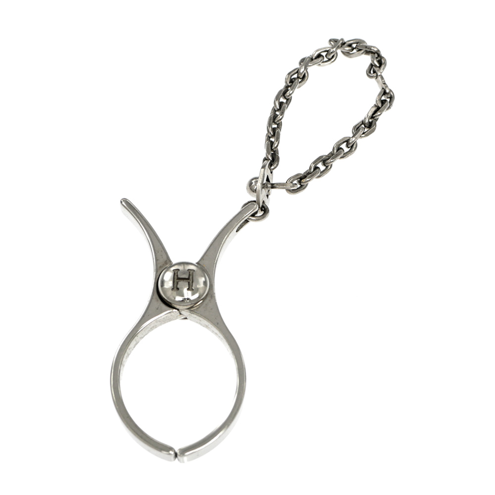 名東】【HERMES】エルメス フィルー グローブホルダー シルバー