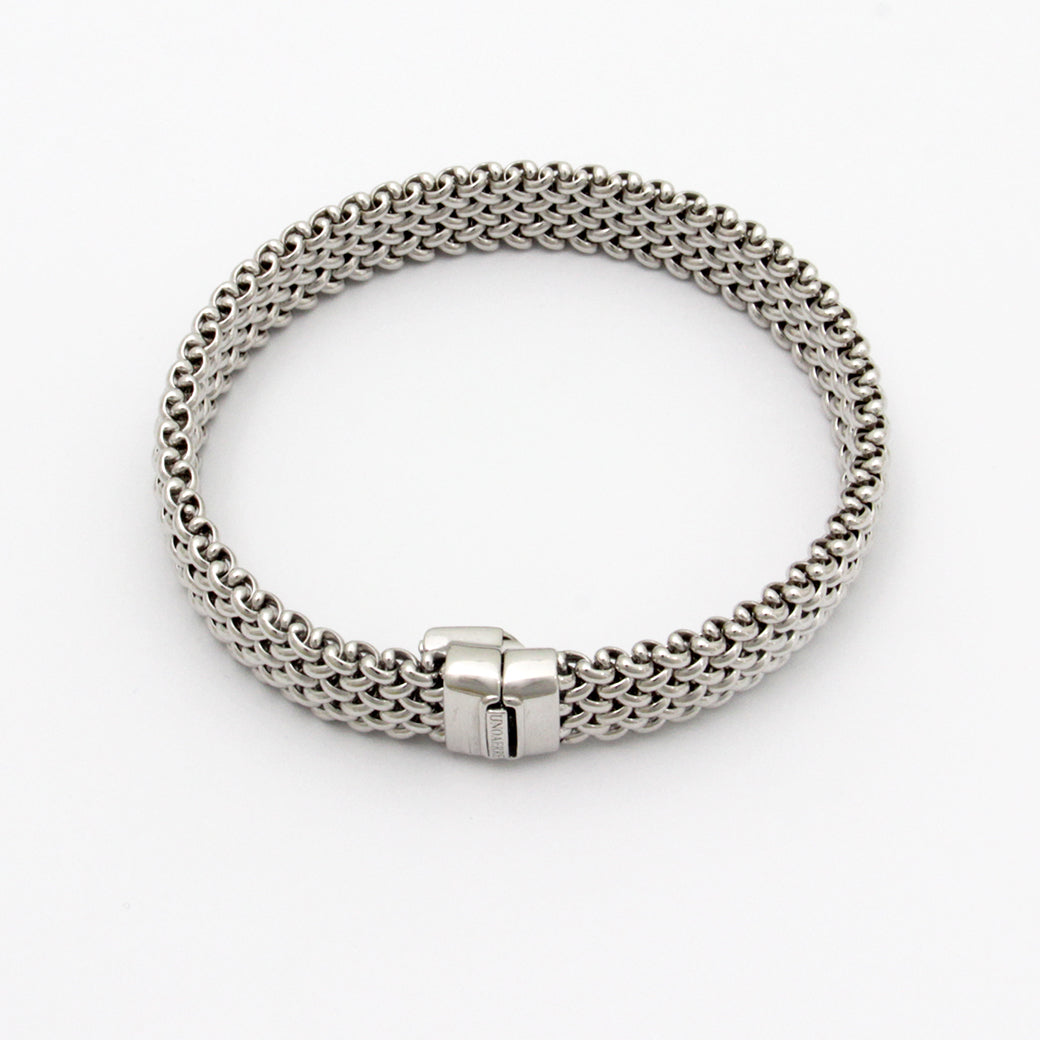 SILVER 925編み込みデザインブレスレット 26444 | UNOAERRE