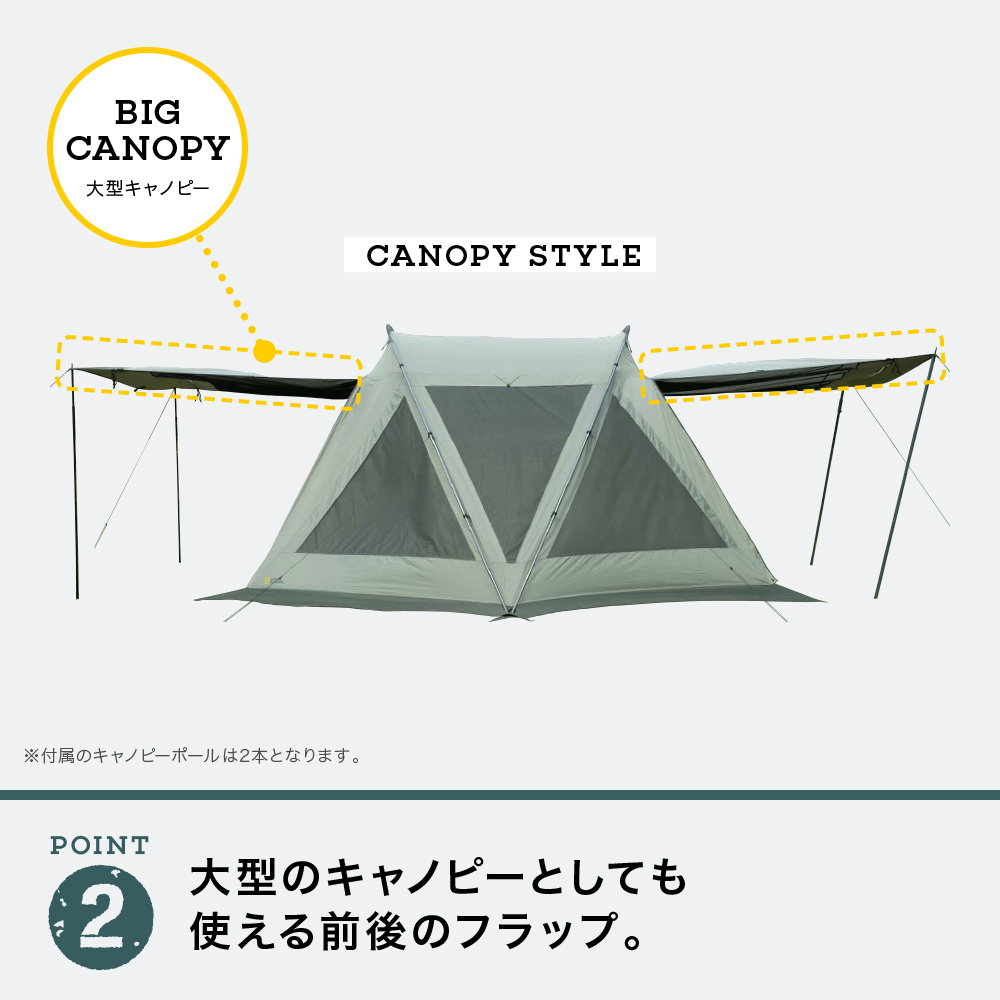 鎌倉天幕 スクリーンタープ P-4 ナショナルジオグラフィック (National