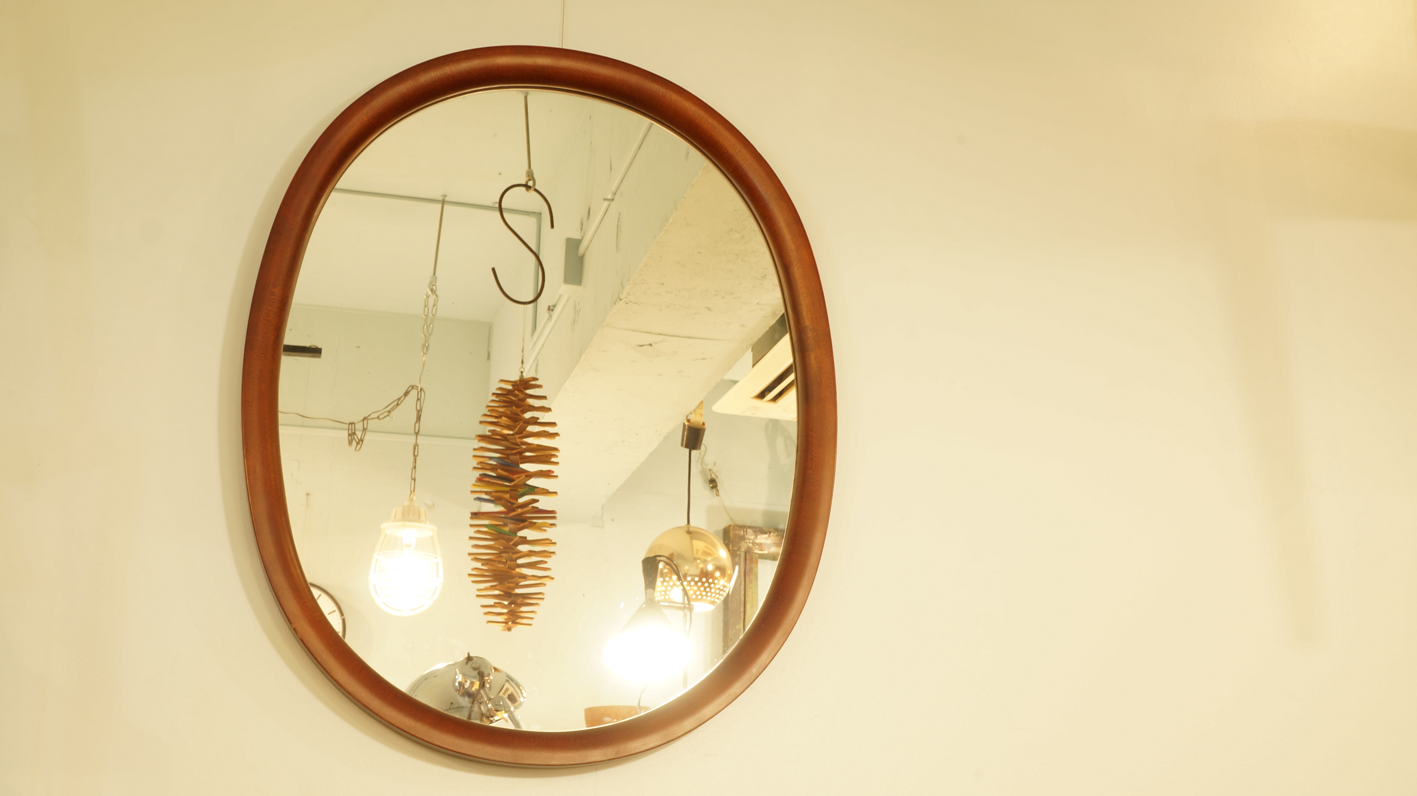 AKITA MOKKO wall mirror designed by Yanagi Sori/秋田木工 ウォール