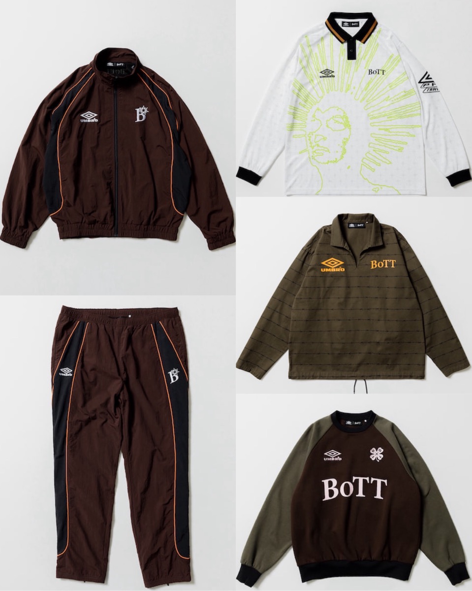 UMBRO × BoTT × BEAMS T トリプルコラボ第2弾がオンラインでも国内2月