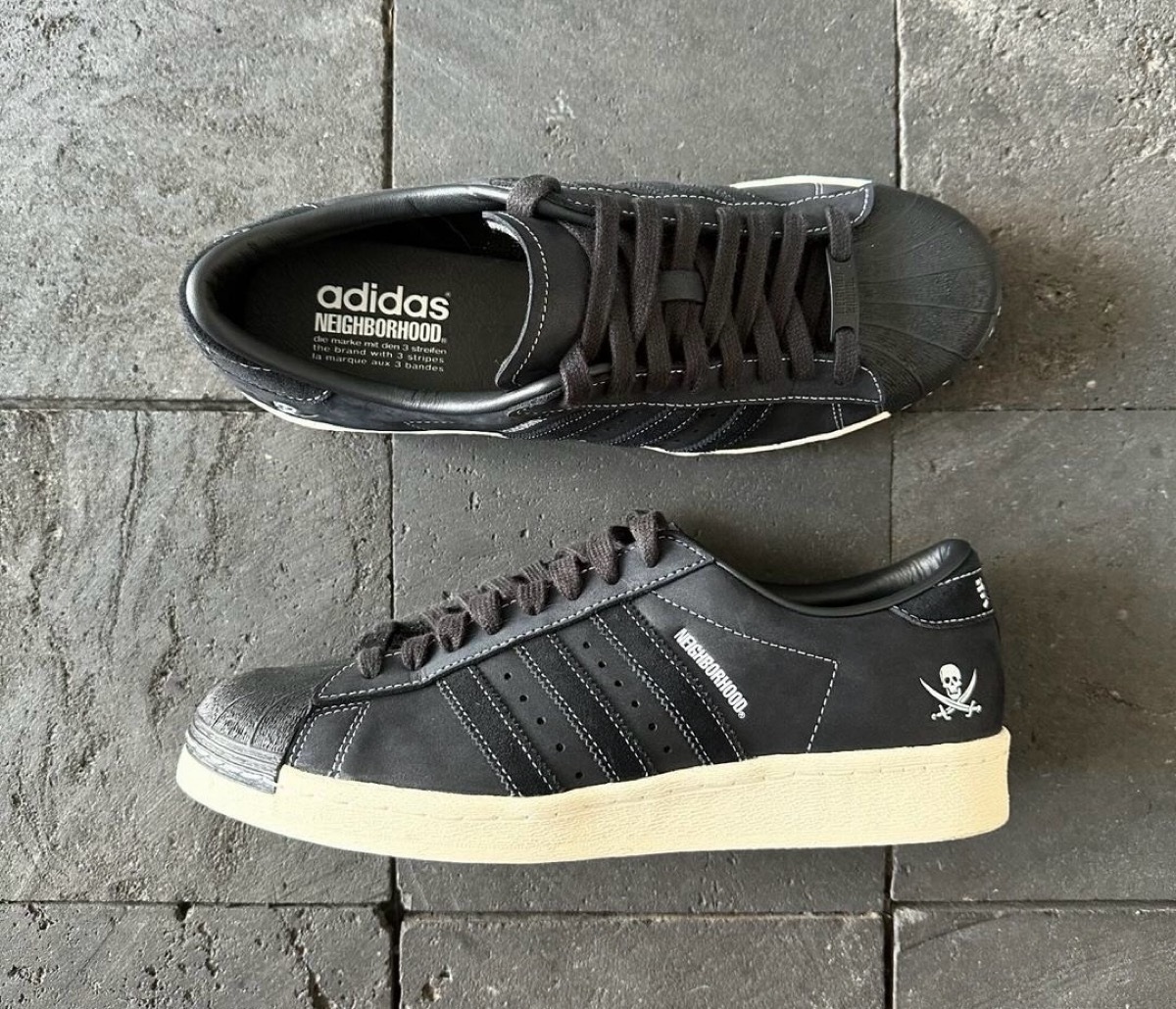 NEIGHBORHOOD × adidas Superstar “Ink Black”が国内6月22日に復刻発売