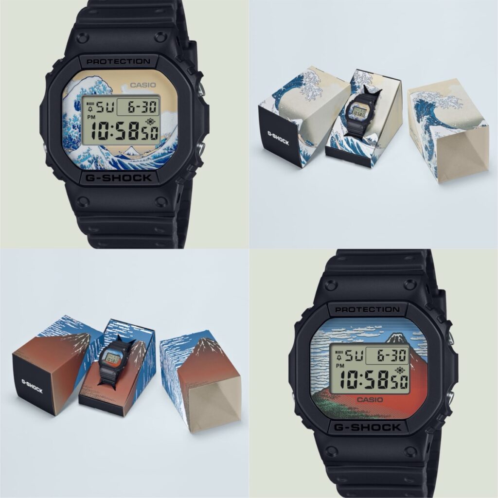 G-SHOCK から葛飾北斎 “富嶽三十六景”をモチーフとしたDW-5600が国内1