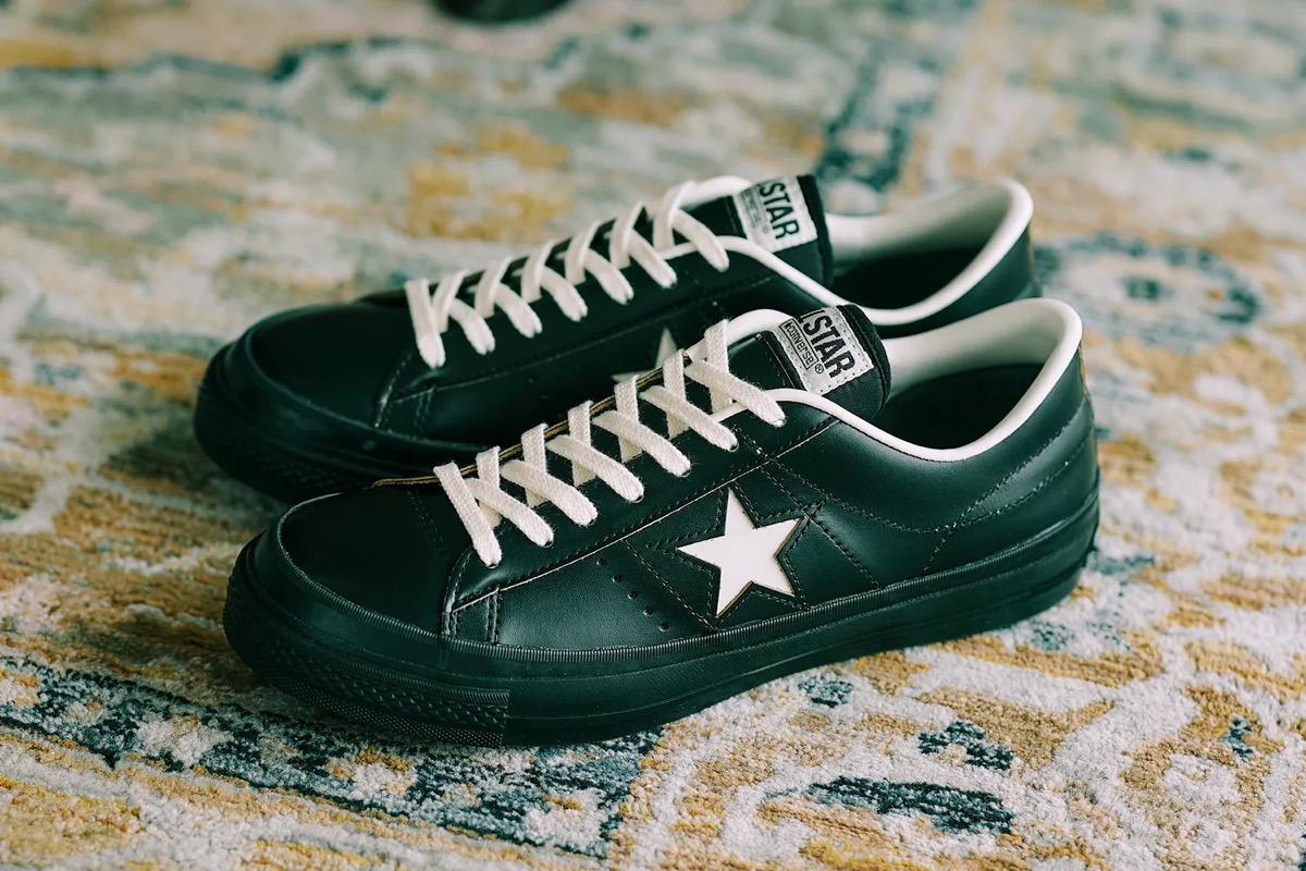 CONVERSE『ONE STAR J “BLACK LEATHER”』が国内8月22日に発売