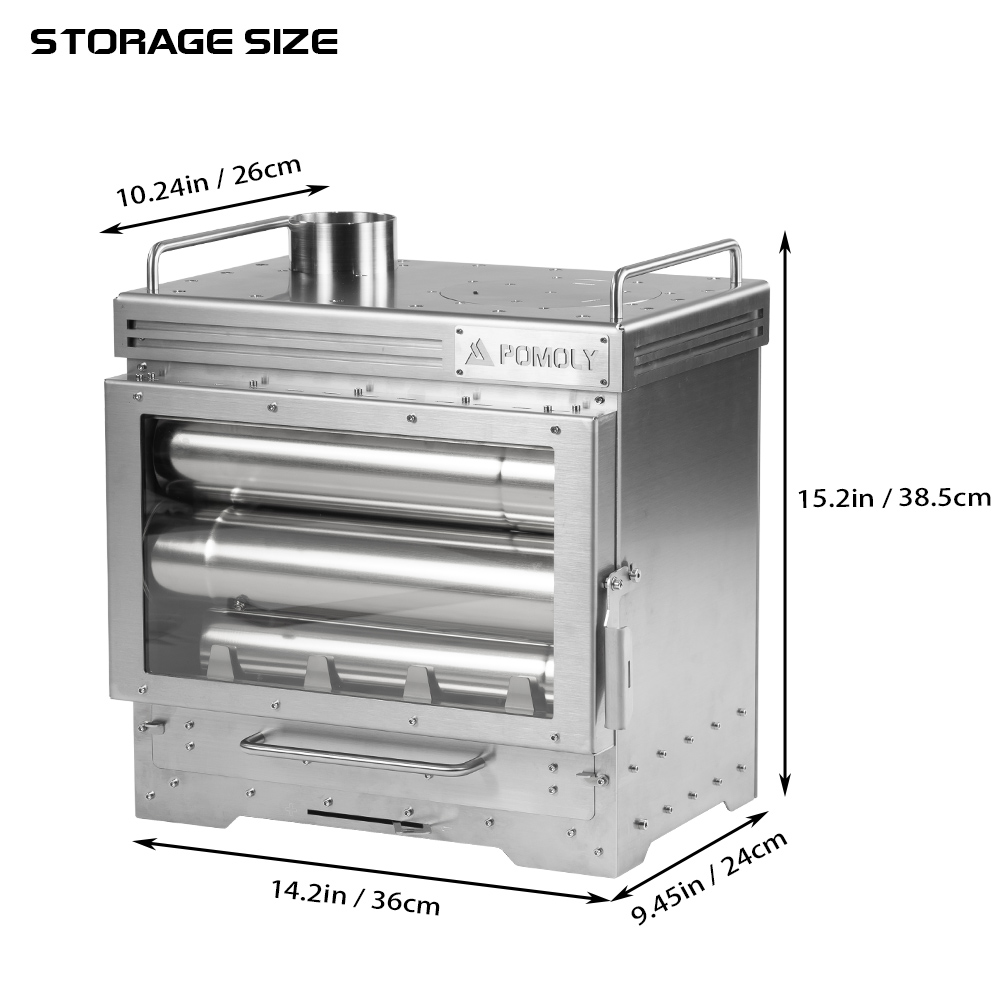 Dweller Max 2.0 Tent Stove | Camping Fireplace for Hot Tent