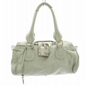 パディントン ハンドバッグ 南京錠 レザー べージュ（2024/11/05買取