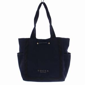 トートバッグ ショルダーバッグ 2way ナイロン リボン 紺 ネイビー 鞄