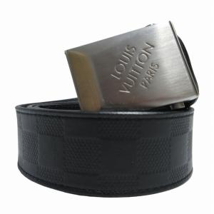 M6065 ベルト サンチュール ポンヌフ 35MM LVロゴ トリヨン レザー 黒