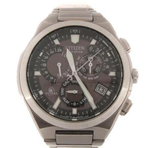 ATTESA Eco-Drive 腕時計 電波ソーラー クロノグラフ デイト E610