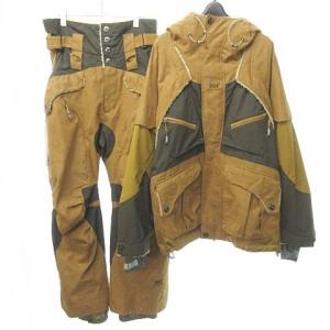 セットアップ ボードウェア スノボーウェア 茶 ブラウン カーキ
