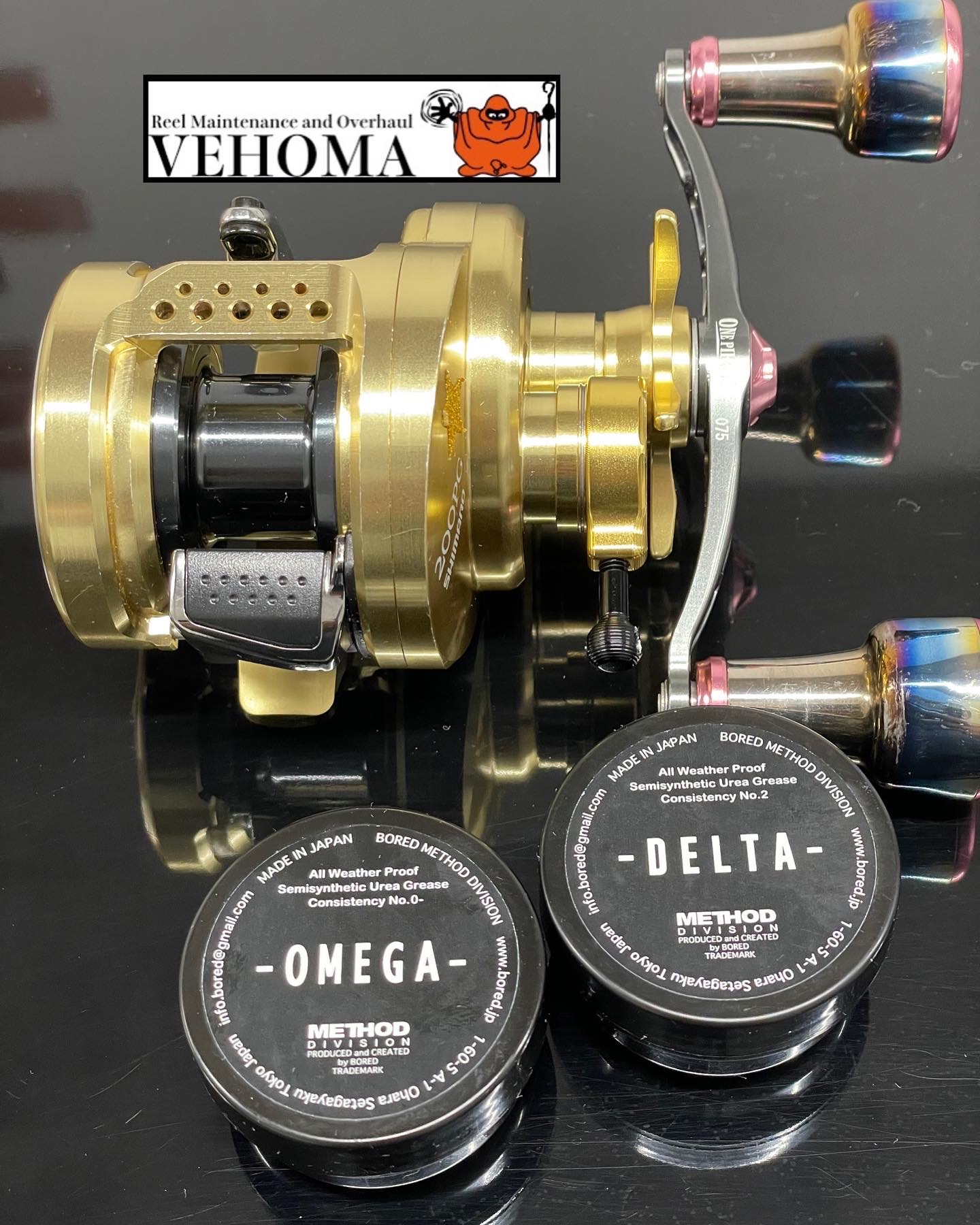 シマノ オシアコンクエスト200PG オーバーホール 組み違い、異音改善