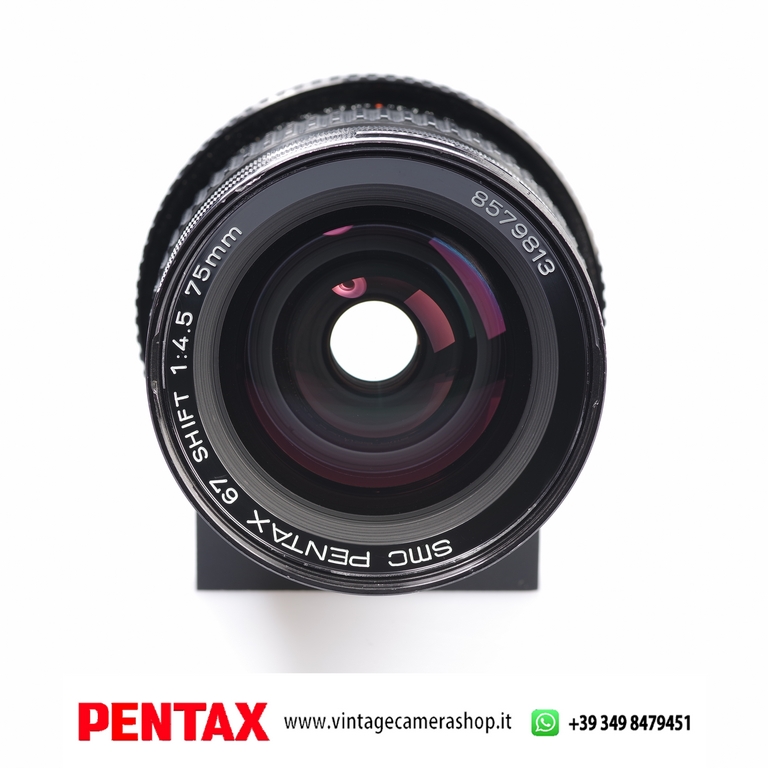 PENTAX SMC 67 SHIFT 75mm F.4,5 in obiettivi mf medio formato