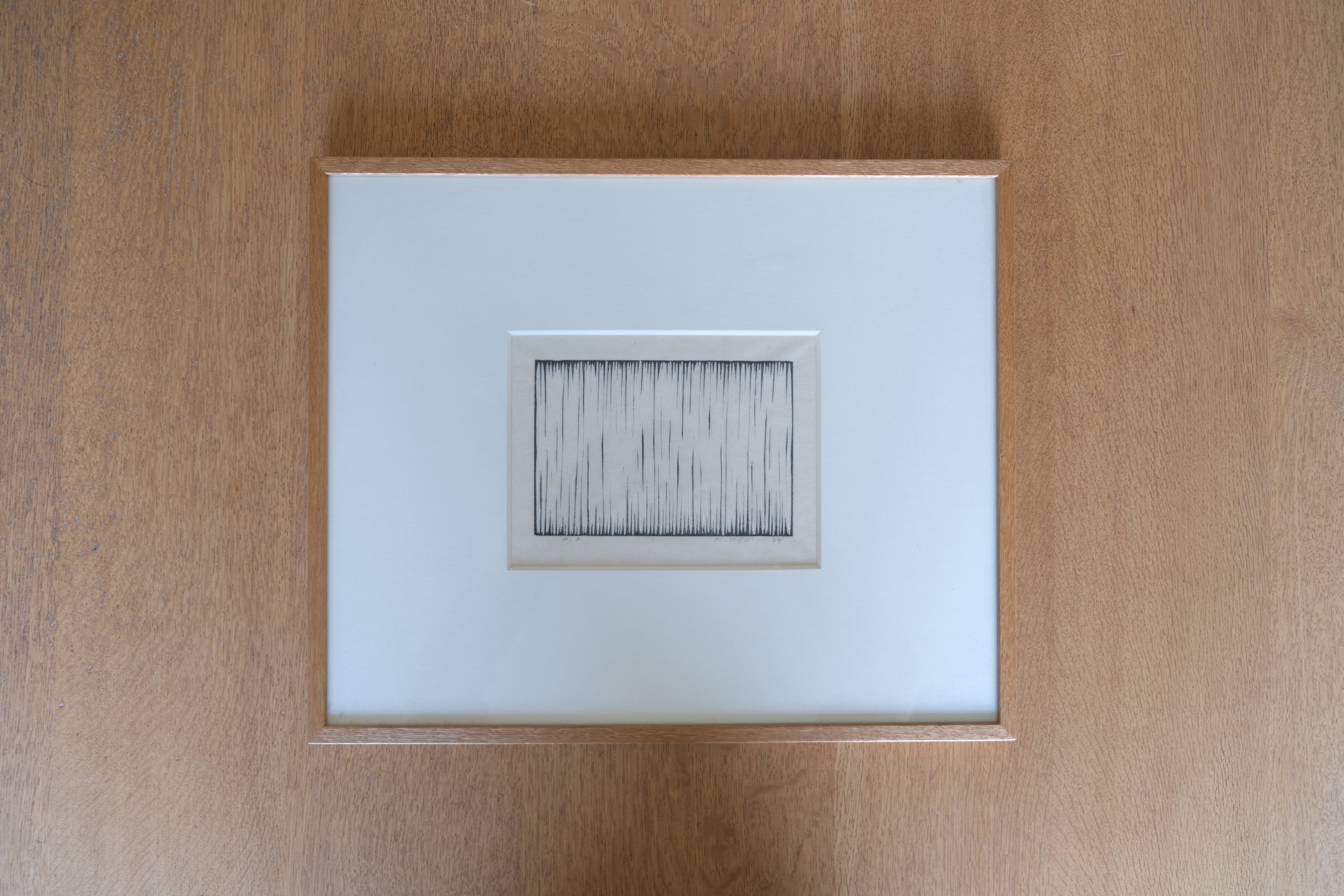 希少作品】李 禹煥（Lee U-Fan）木版画「項Ⅰ」1979年制作 シロタ画廊