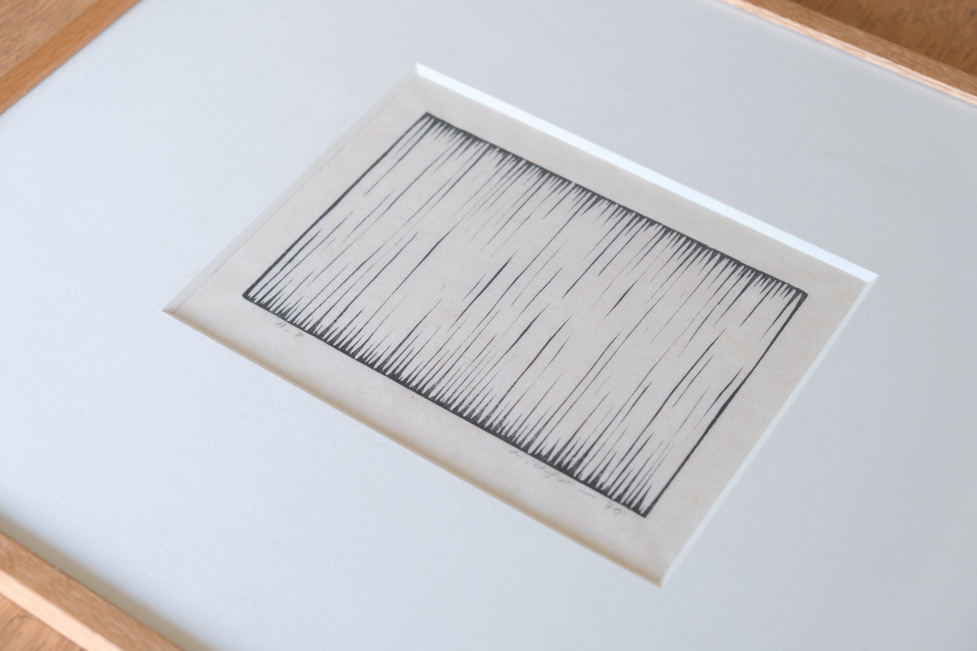 希少作品】李 禹煥（Lee U-Fan）木版画「項Ⅰ」1979年制作 シロタ画廊