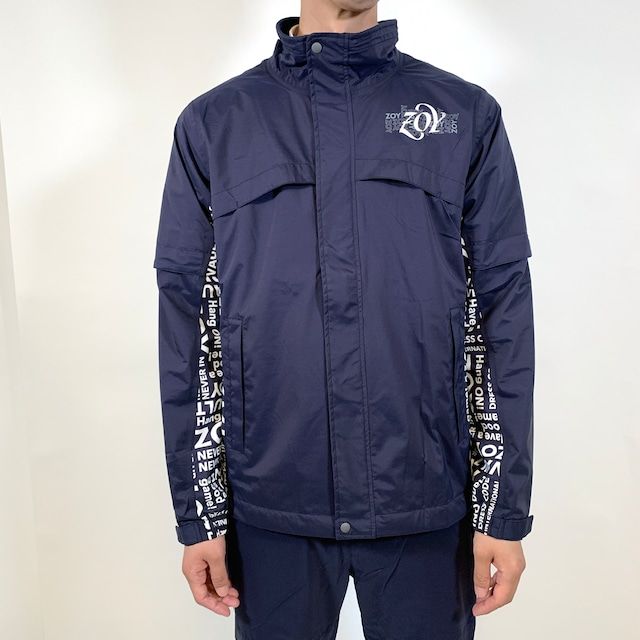ZOY - コーティングタフタ レインウェア セット | ネイビー | メンズ