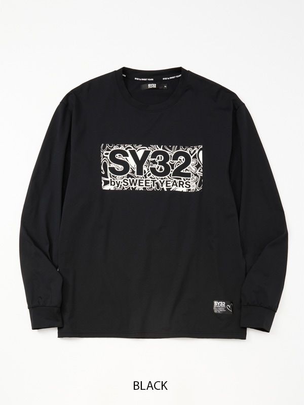 SY32 by SWEET YEARS - HEART PATTERN BOX LOGO L/S TEE | Tシャツ