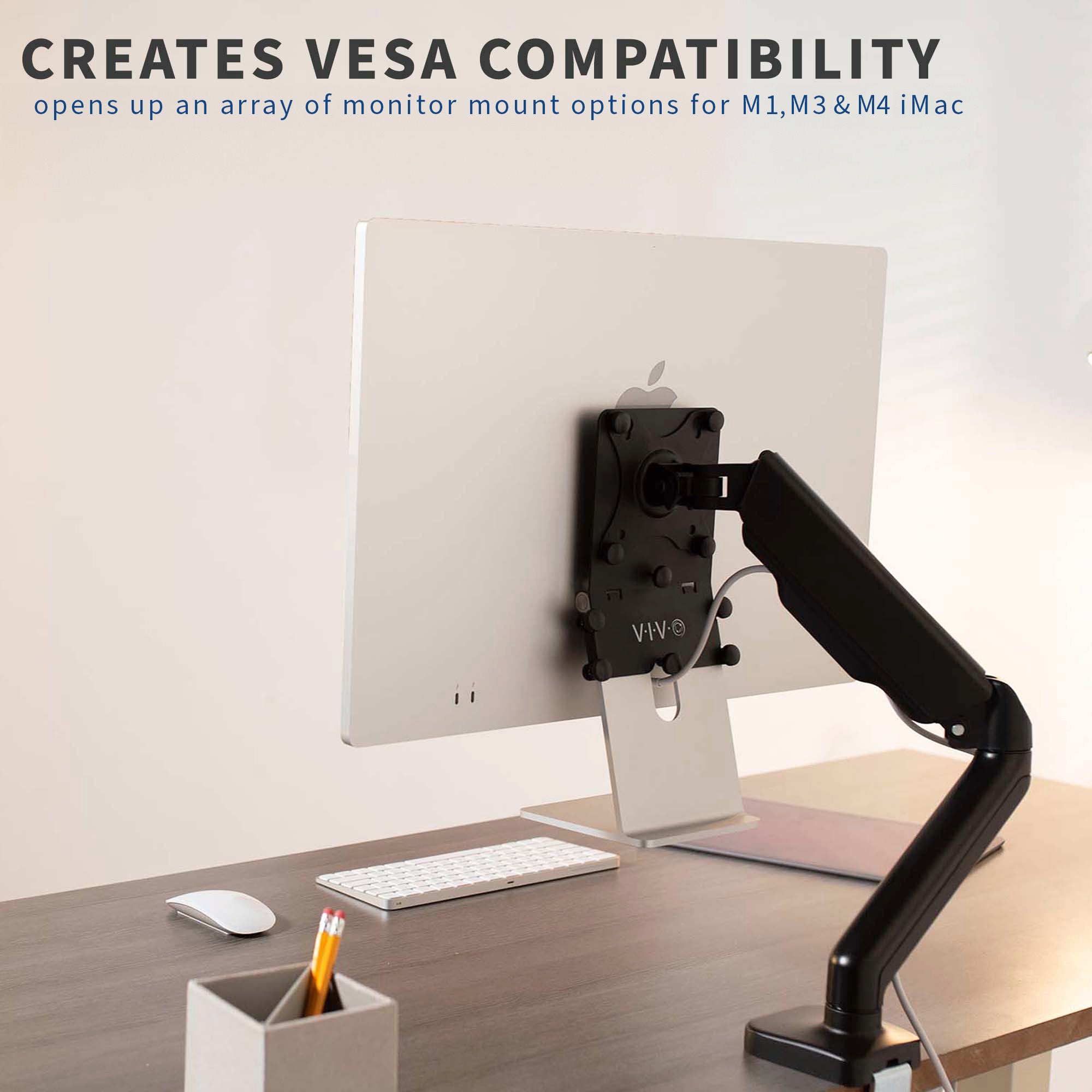 VESA Adapter for M1 and M3 iMac – VIVO - desk solutions, screen