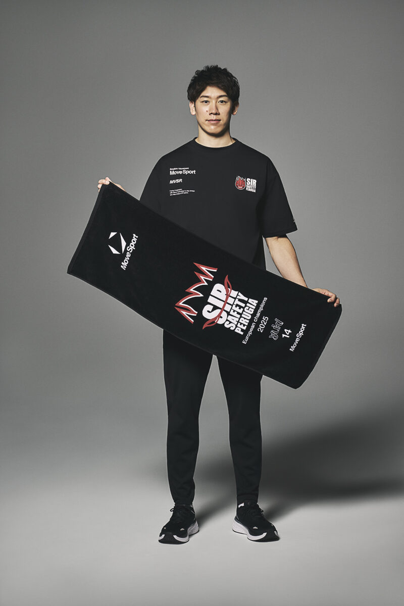 ムーブスポーツと石川祐希所属のペルージャがコラボ！ 限定アイテムを