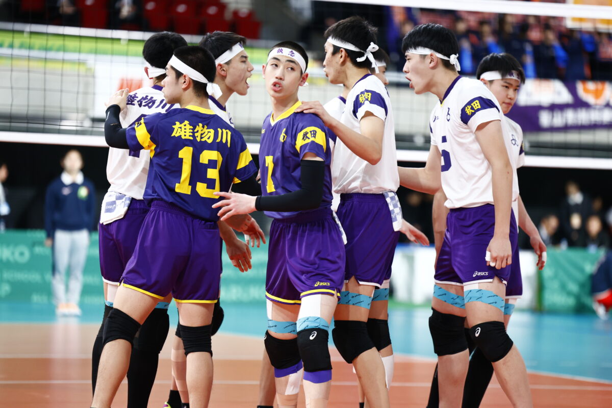 国スポ3位の実力を見せつけた雄物川！ 松阪工にストレートで勝利【春高