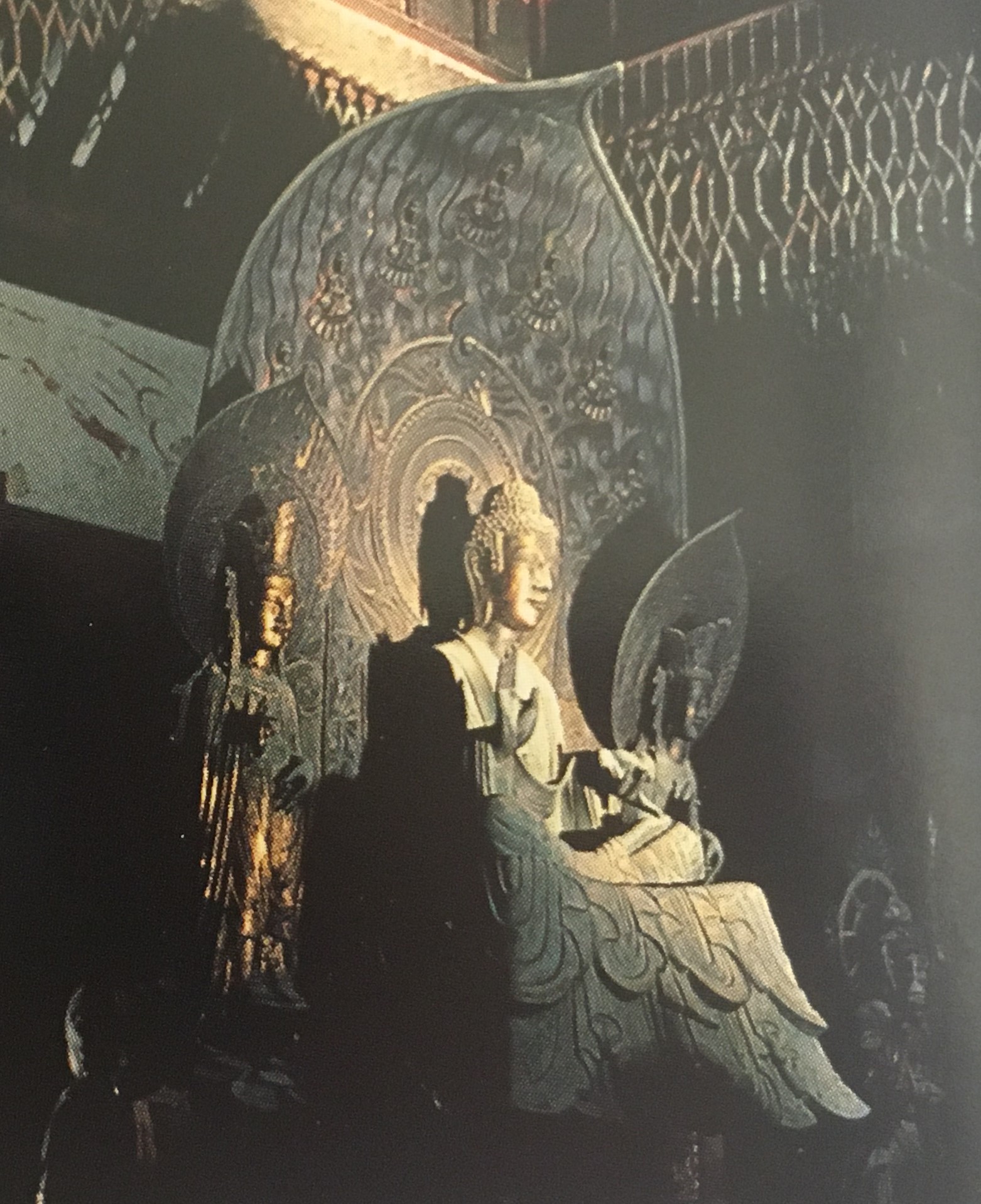 国宝-彫刻｜釈迦如来・両脇侍像（止利作）［法隆寺金堂/奈良