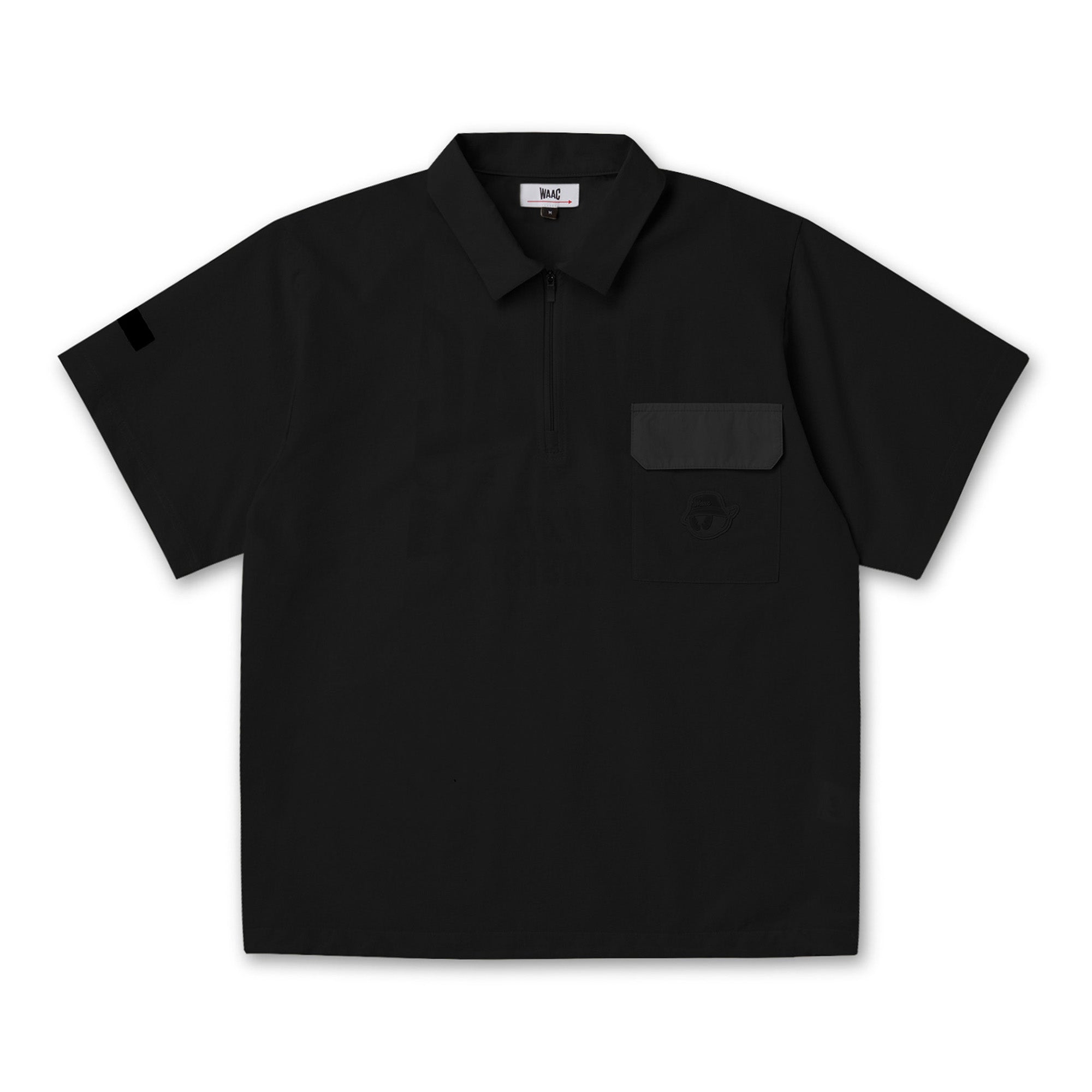 WAAC ブラック 長袖ポロシャツ ＋半袖ポロシャツ両サイズ2 WOMEN 7分袖ポロシャツ ブラック