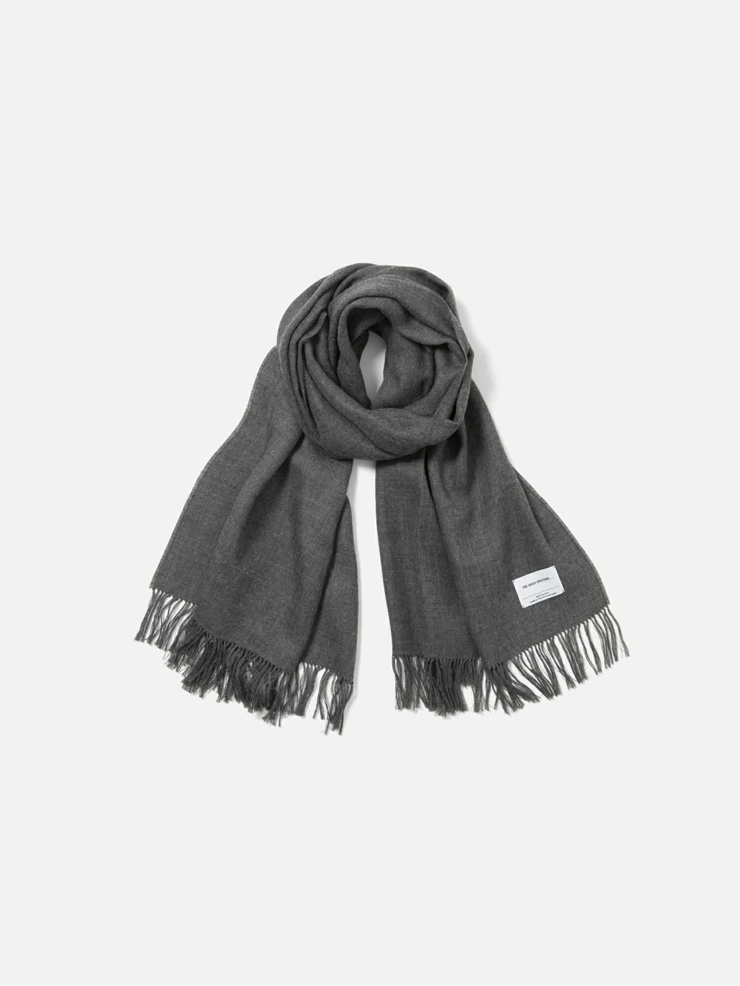 The Inoue Brothers Non Brushed Large Stole ミディアムグレー |The