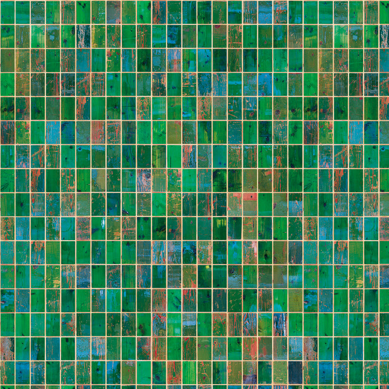 Waste Tiles Wallpaper by Piet Hein Eek / Green PHE-22 | 輸入壁紙