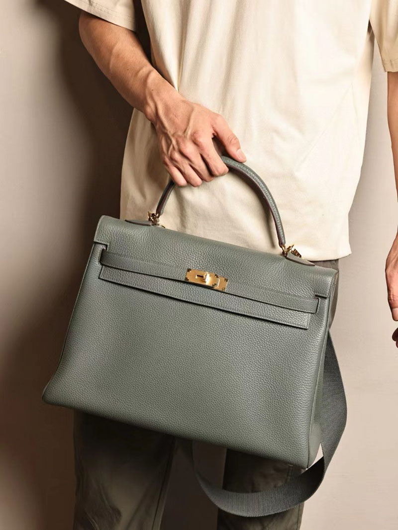 エルメス ケリー40 定価 HERMES ケリー40 メンズ ヴェールアマンド