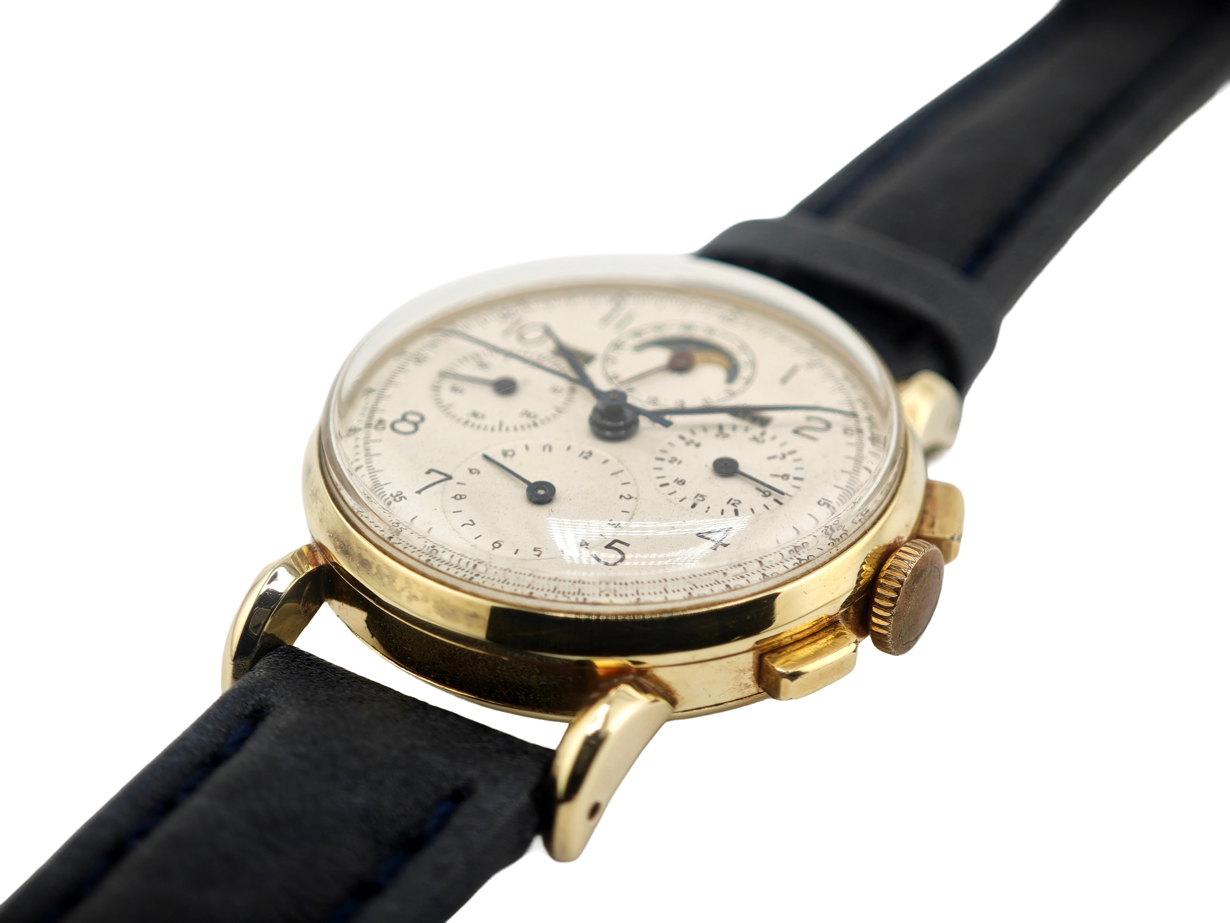 ユニバーサルジュネーブ トリコンパックス 14金無垢 Ref.52216