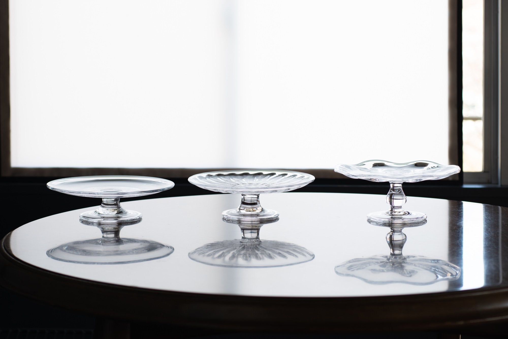 クリアコンポート｜ガラス工房 橙