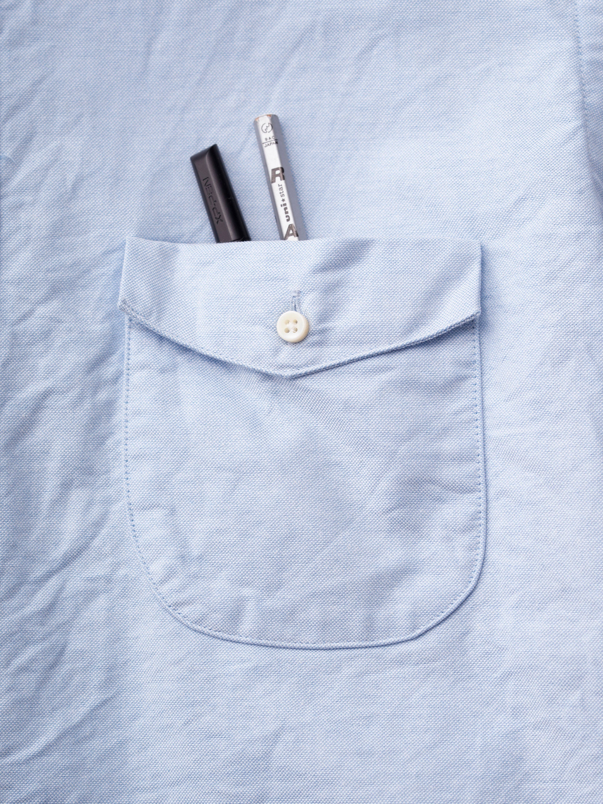 h.b スタンドカラーシャツ organic oxford｜classico