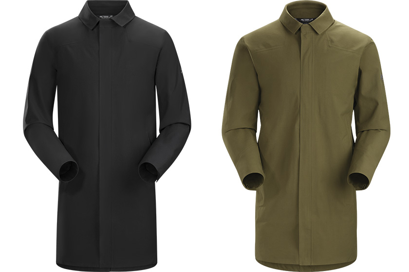 アークテリクスのトレンチコートは、ゴアテックス採用の高機能な一着