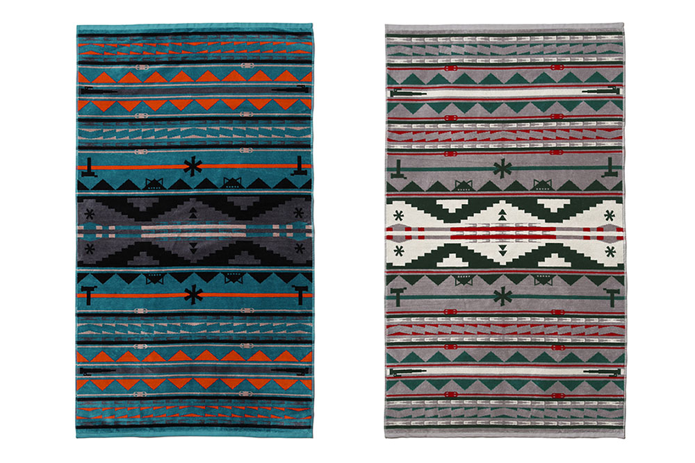 スノーピーク仕様のペンドルトン。今季は定番ギアを落とし込んだタオル