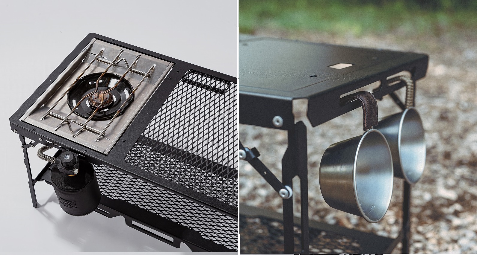 ドベルグ × ネイチャートーンズの折り畳みテーブルが進化！ ランタン