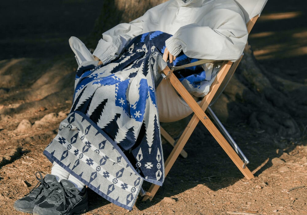 スノーピークとペンドルトンの、春夏らしい爽やかなコラボタオル