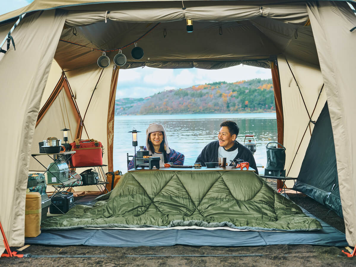 アルペンアウトドアーズから“和”ウトドアな新アイテム「こたつユニット