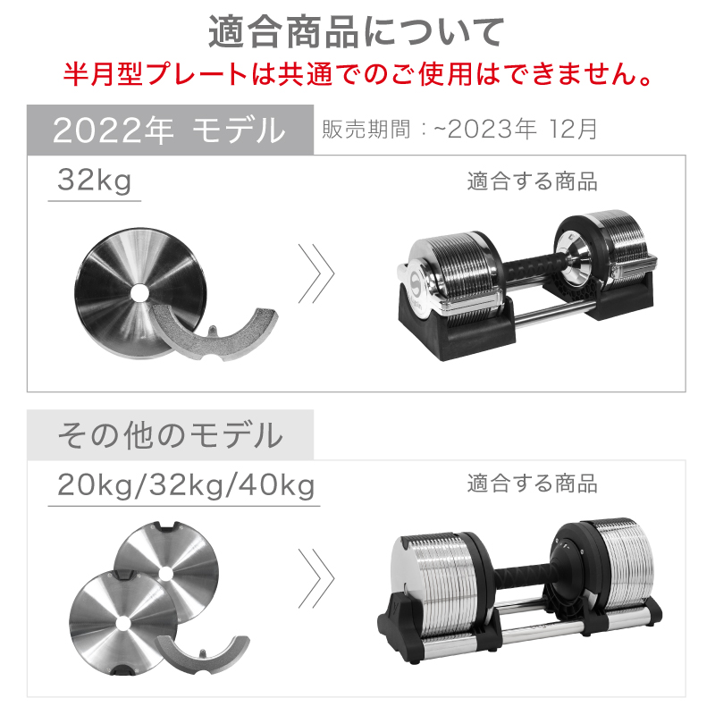 ライシン ヘリックスミラー（旧称 メタルダンベル ） 32kg 40kg 1kg
