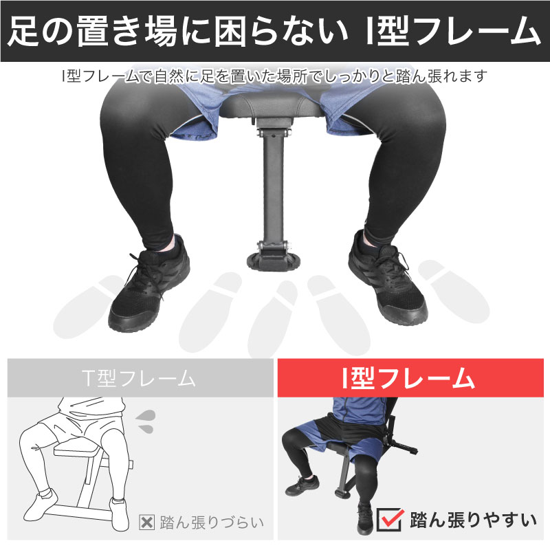 ライシン インクラインベンチ ロング 頑丈 角度連動 時短 トレーニング