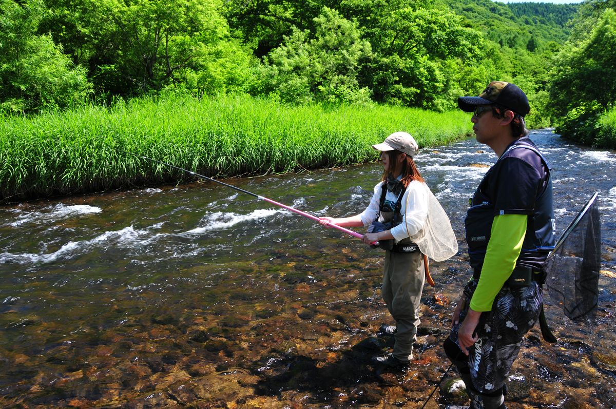 北海道・朱太川の鮎釣り／札幌から近くビギナーも釣りやすい 後編