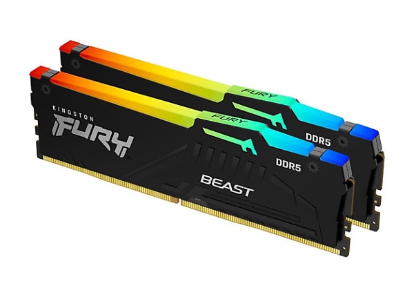 Kingston FURY Beast RGB - DDR5 - kit - 64 GB: 2 x 32 GB - DIMM 288