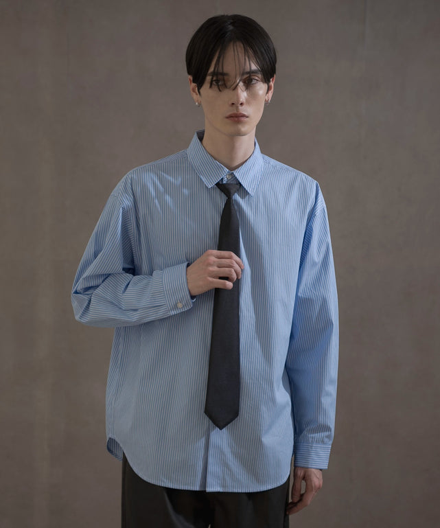 ネクタイ付きストライプシャツ（LS）【一部店舗限定】｜WEGO（ウィゴー