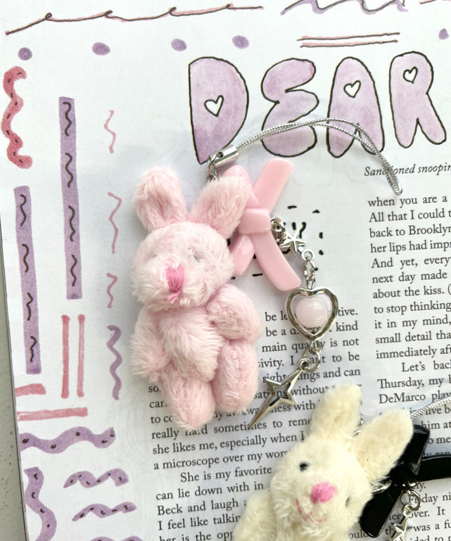 ミニうさぎビーズストラップキーホルダー【一部店舗限定】｜WEGO