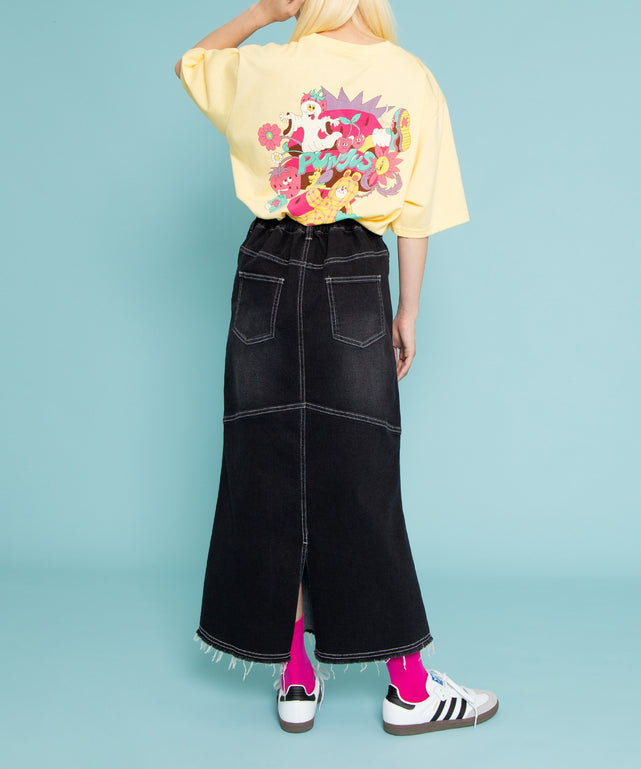 デザインデニムロングスカート – WEGO ONLINE STORE