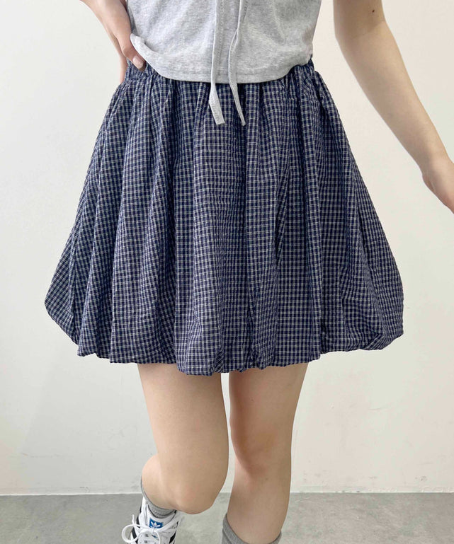 チェックバルーンスカート – WEGO ONLINE STORE