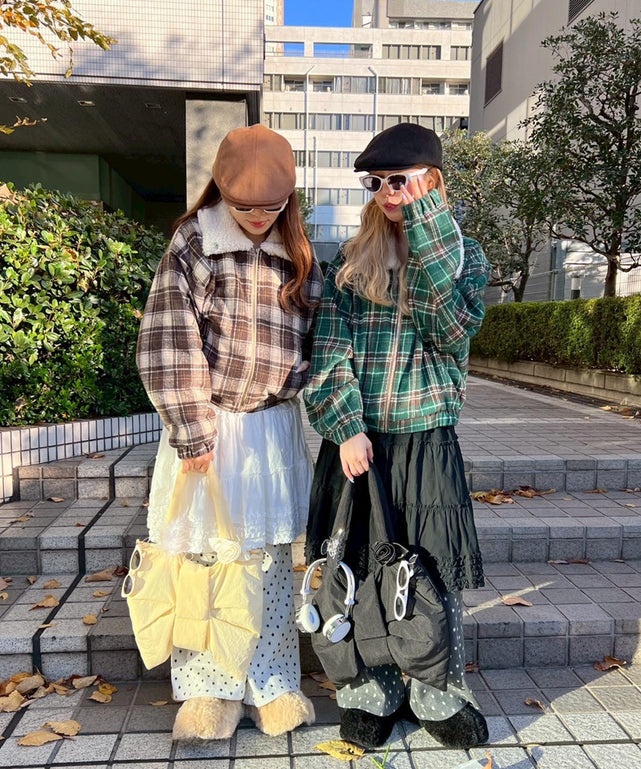 ボア襟チェック柄ブルゾン – WEGO ONLINE STORE